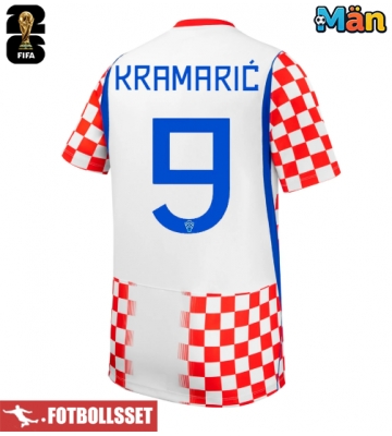 Kroatien Andrej Kramaric #9 Hemmatröja VM 2026 Kortärmad